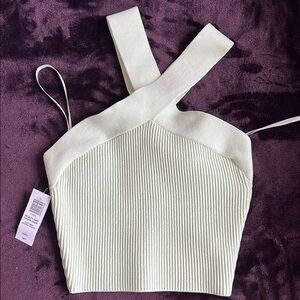 Aritzia Soft Mint Ribbed Women's Top